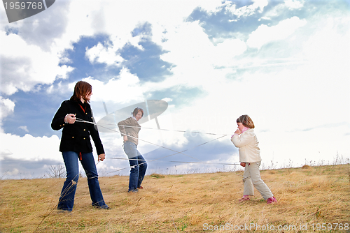 Image of playing games in nature