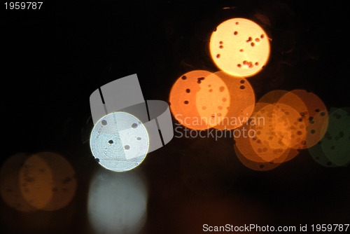 Image of City lights at night