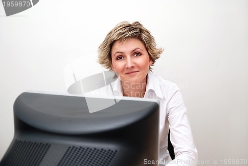 Image of Business woman in office