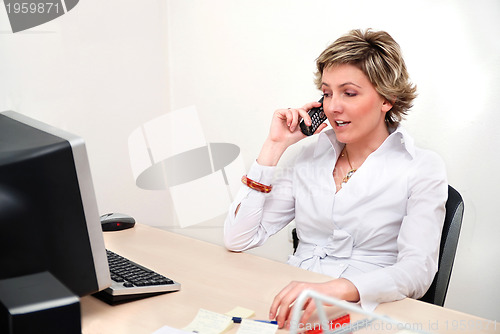 Image of Business woman in office