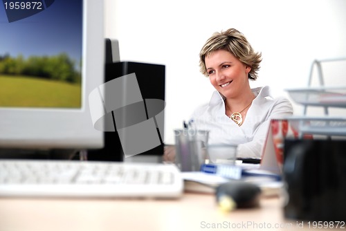 Image of Business woman in office