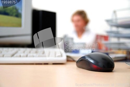 Image of Business woman in office