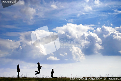 Image of playing games in nature