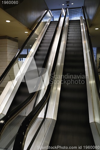 Image of Modern stairway inside a shopping mall