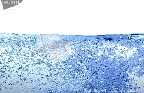 Image of blue water bubble 