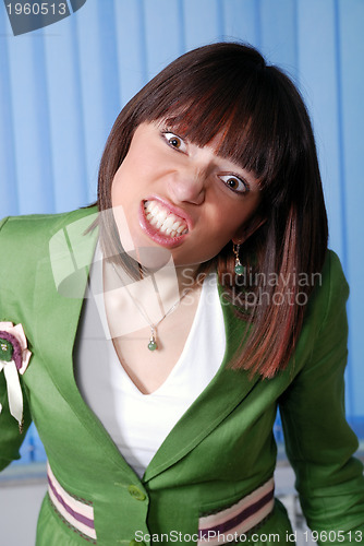 Image of .angry businesswoman