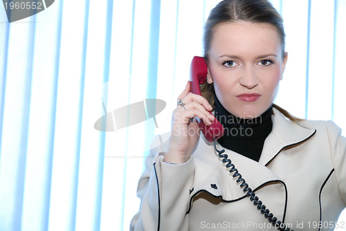 Image of .businesswoman talking by phone