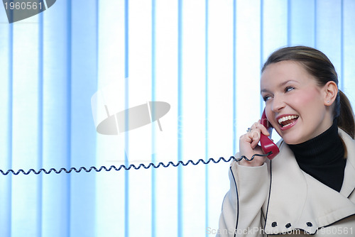 Image of .businesswoman talking by phone
