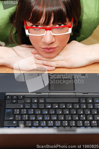 Image of .attractive businesswoman face