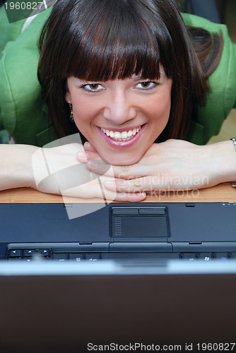 Image of .attractive businesswoman face