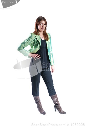 Image of fashion or casual woman isolated
