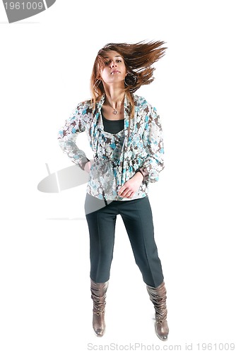 Image of fashion or casual woman isolated