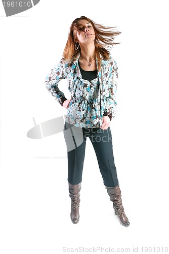Image of fashion or casual woman isolated