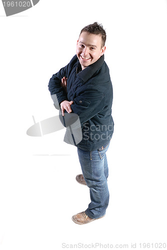 Image of Casual friendly mant ? isolated over a white background