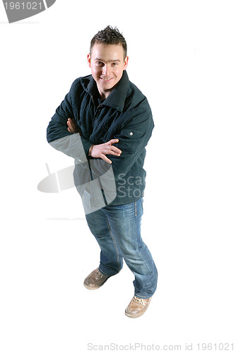 Image of Casual friendly mant ? isolated over a white background