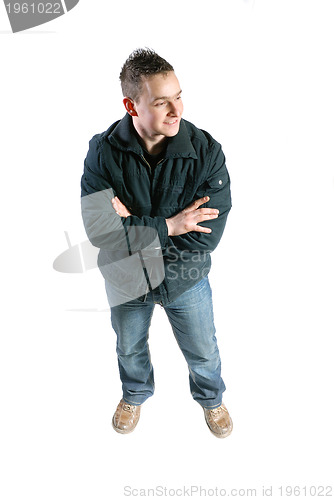 Image of Casual friendly mant ? isolated over a white background