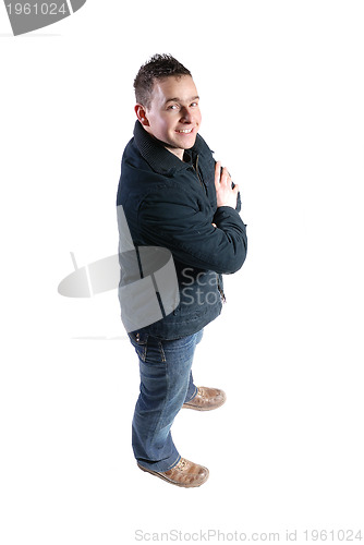 Image of Casual friendly mant ? isolated over a white background