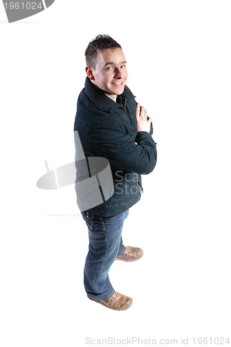 Image of Casual friendly mant ? isolated over a white background