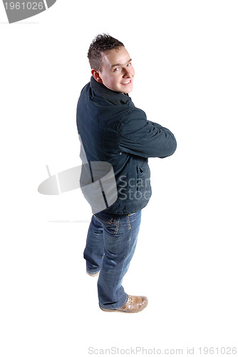 Image of Casual friendly mant ? isolated over a white background