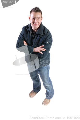 Image of Casual friendly mant ? isolated over a white background