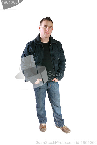 Image of Casual friendly mant ? isolated over a white background