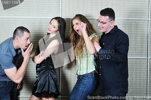 Image of young people group