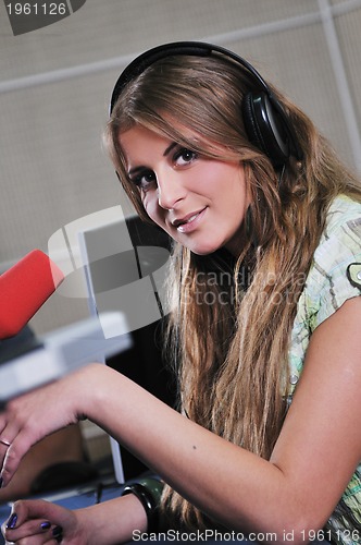 Image of woman headset dance