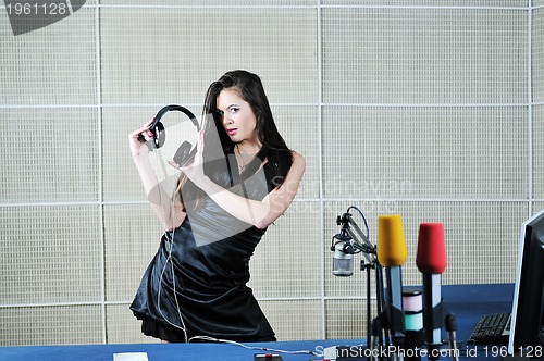 Image of woman headset dance