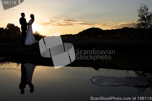 Image of sunset bride