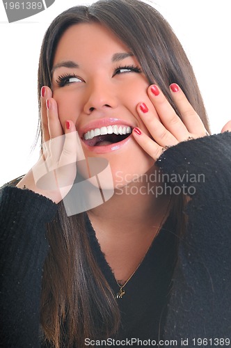 Image of woman isolated one portrait