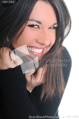 Image of woman isolated one portrait