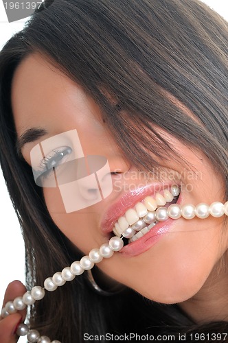 Image of woman teeth pearl 