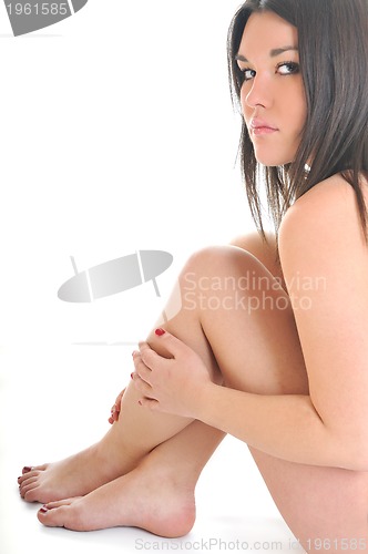 Image of woman isolated one portrait