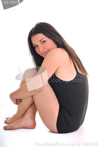 Image of woman isolated one portrait
