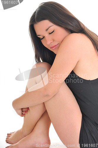 Image of woman isolated one portrait