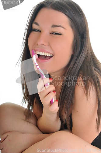 Image of woman dental care