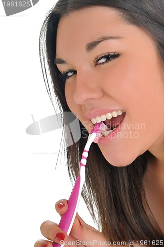 Image of woman dental care