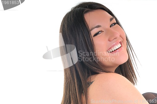 Image of woman isolated one portrait