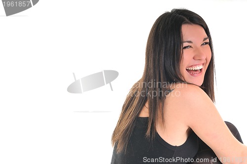 Image of woman isolated one portrait