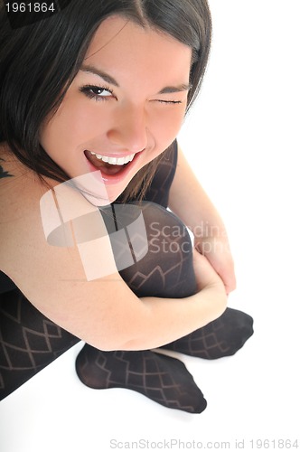 Image of woman isolated one portrait