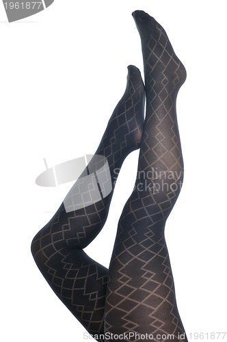 Image of woman leg sock