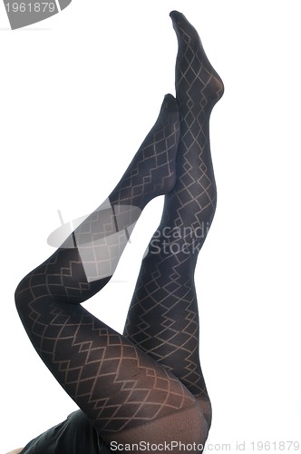 Image of woman leg sock