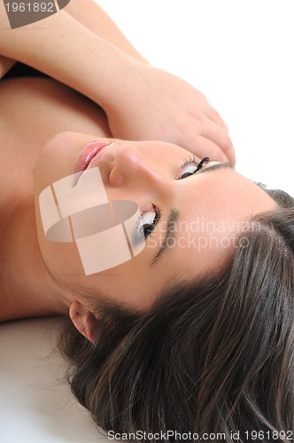 Image of woman isolated one portrait