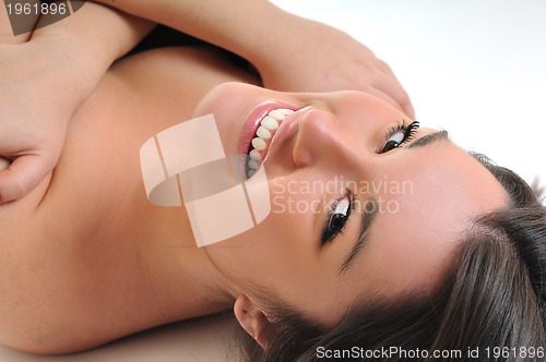 Image of woman isolated one portrait