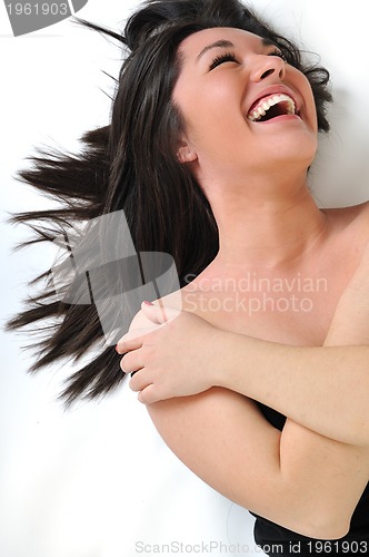 Image of woman isolated one portrait