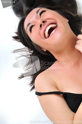 Image of woman isolated one portrait