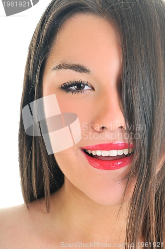 Image of woman isolated one portrait
