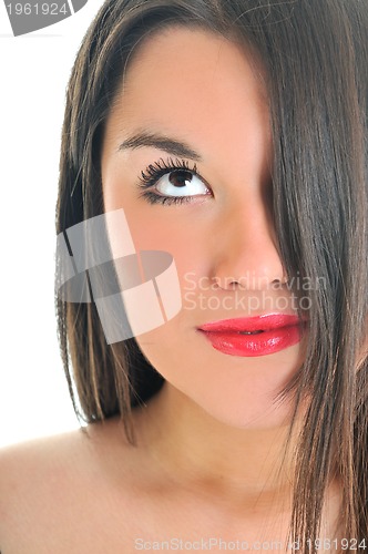 Image of woman isolated one portrait