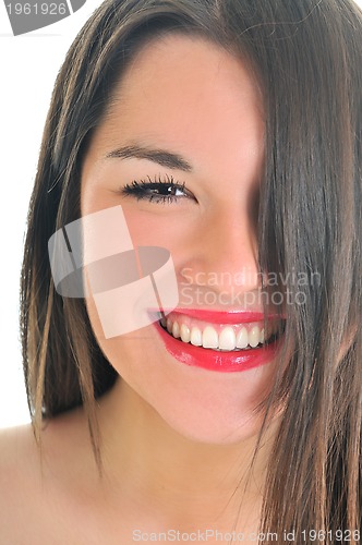 Image of woman isolated one portrait