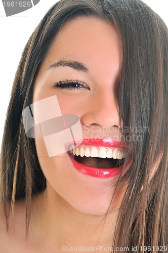 Image of woman isolated one portrait